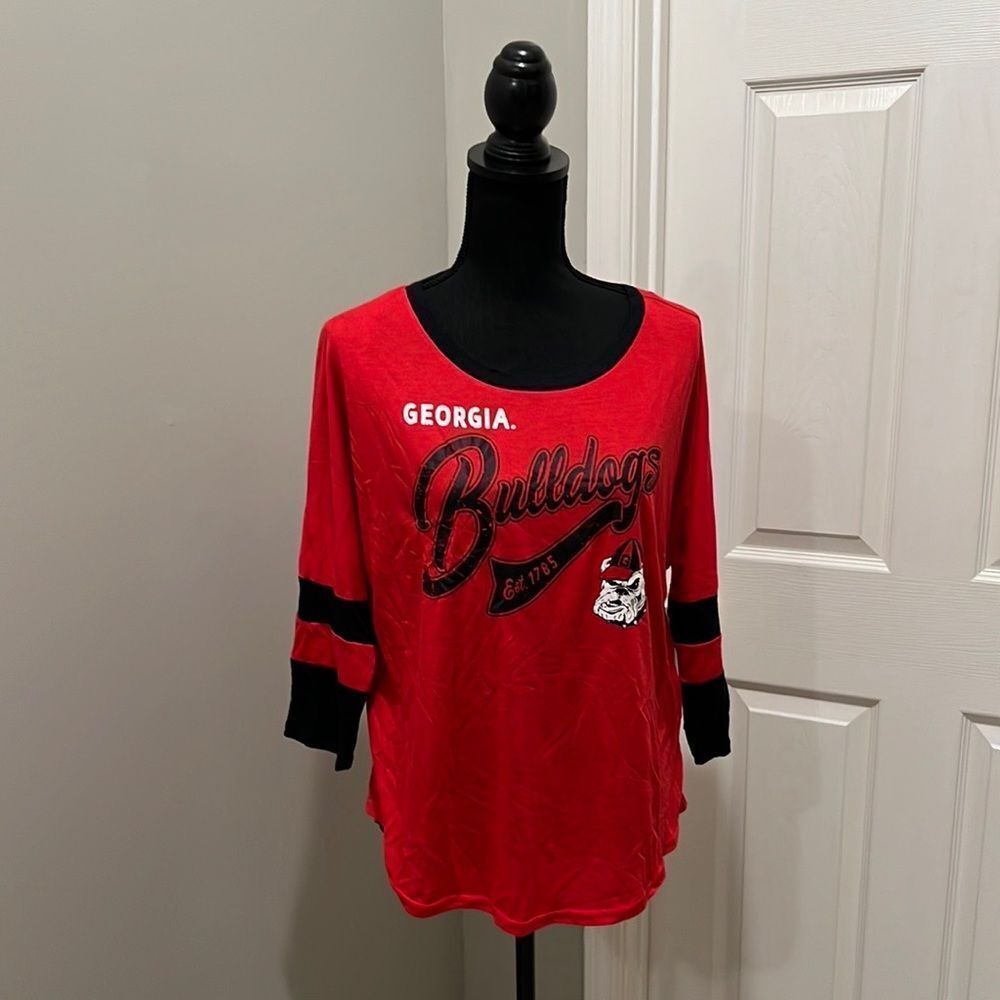 Womens G-III 4Her by Carl Banks Red/Black Georgia Bulldogs, Large but runs small